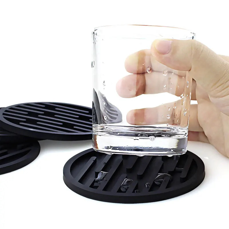 Round Silicone Coasters – Heat-Resistant Non-Slip Cup Mats Silicone Coasters Axl