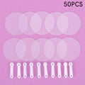 50Pcs Mini Transparent Blank Fans – DIY Art & Party Favors DIY Craft Fan Set Axl 50PCS