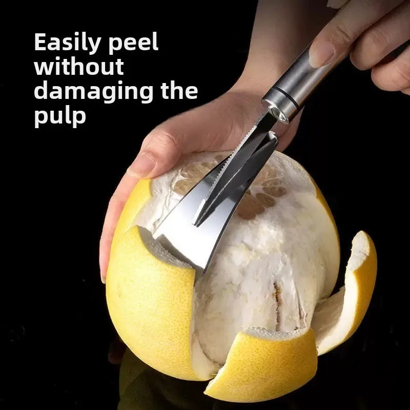 Stainless Steel Citrus & Orange Peeler Tool with Handle Citrus Peeler Tool Axl