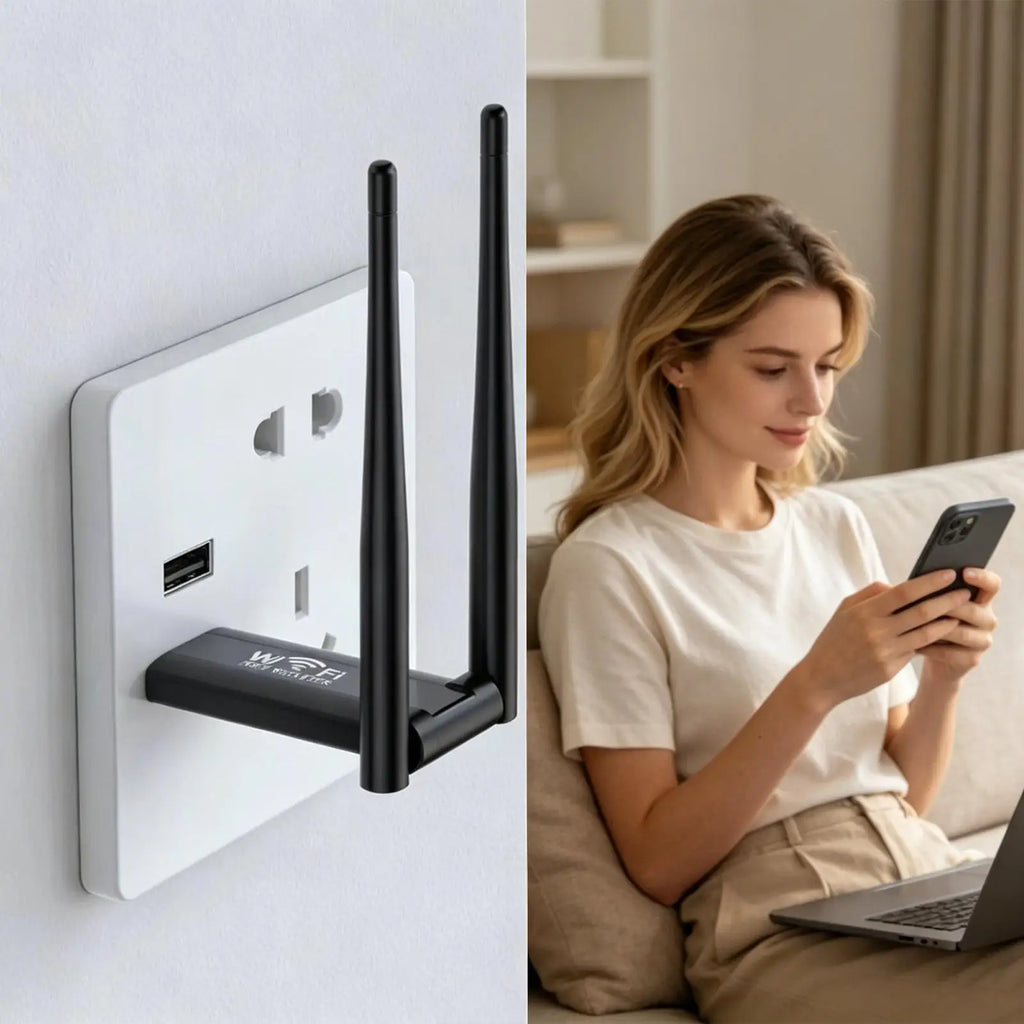 WiFi Booster Extender – Long Range Signal Amplifier for Home WiFi Signal Extender Axl