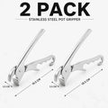Aluminum Alloy Pizza Pan Gripper Tongs & Bottle Opener Kitchen Pan Gripper Axl 2 PACK