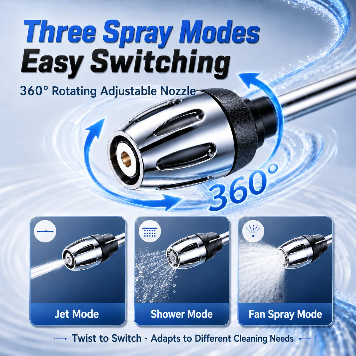 High-Pressure Car Wash Gun & Foam Cannon Garden Hose Nozzle Garden Hose Nozzle Axl