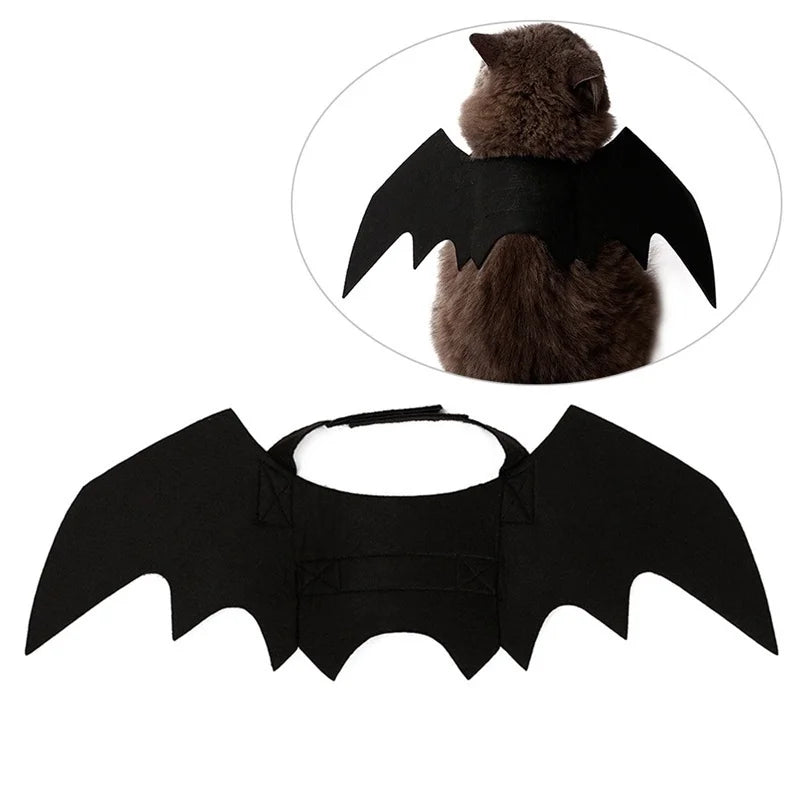 Pet Bat Wing Harness Costume – Halloween Outfit for Cats & Dogs Pet Halloween Costume Axl