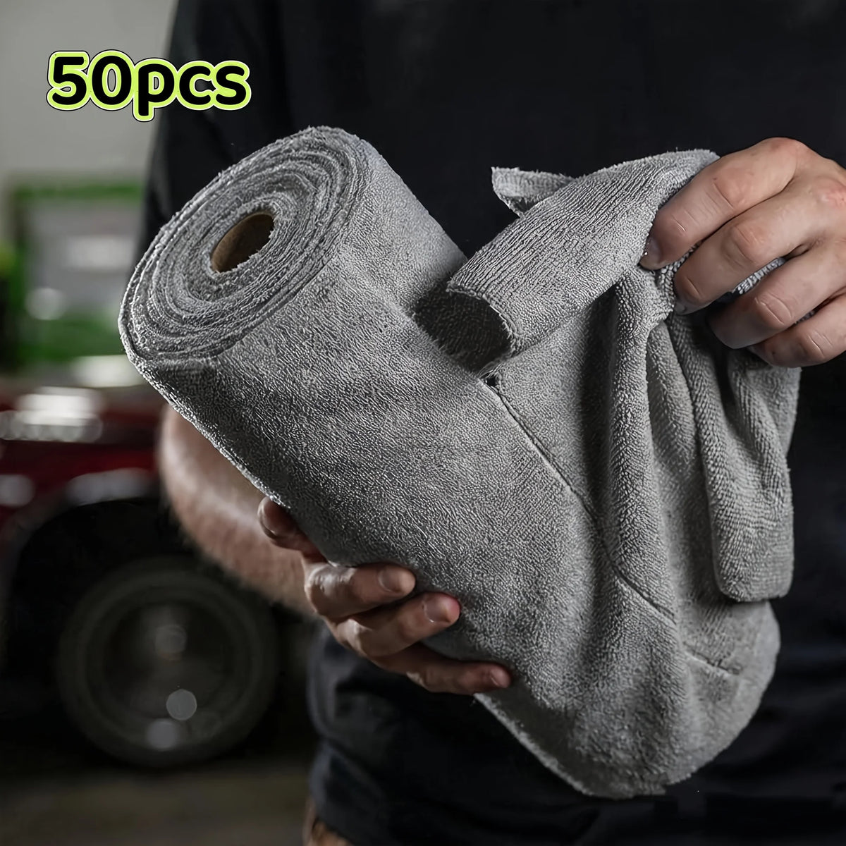 50-Pack Microfiber Cleaning Cloths – Lint-Free Reusable Wipes Microfiber Cleaning Cloths Axl