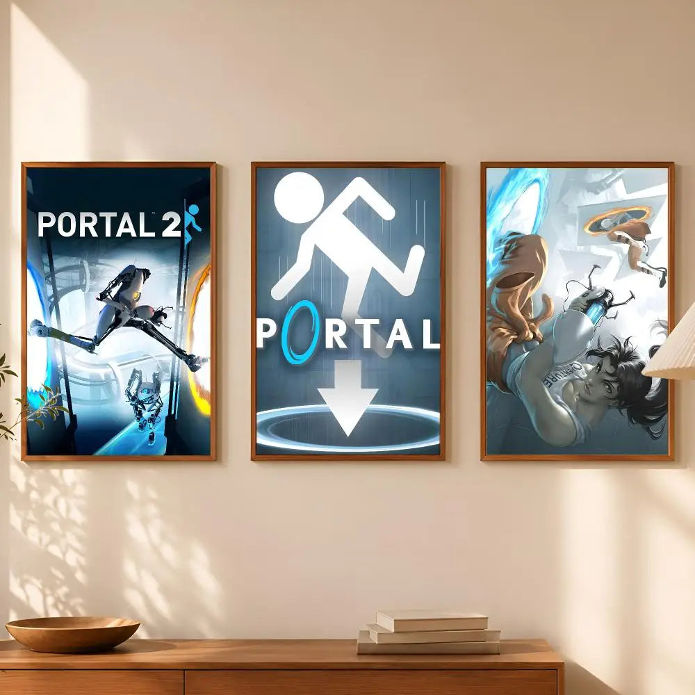 Game Portal HD Self-Stick Wall Art Poster – Waterproof Decor Wall Art Poster Axl