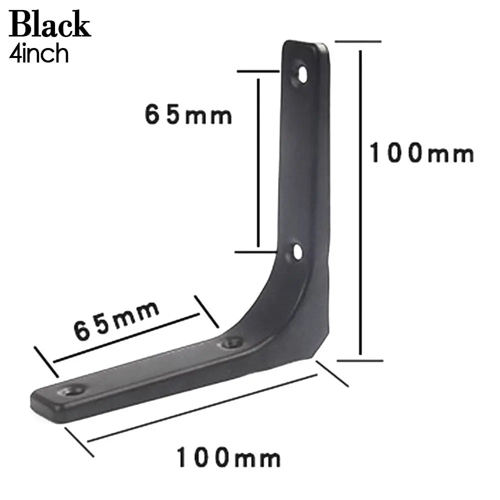 Steel Triangle Shelf Bracket – Wall Mounted Angle Support Shelf Bracket Axl Black-4inch