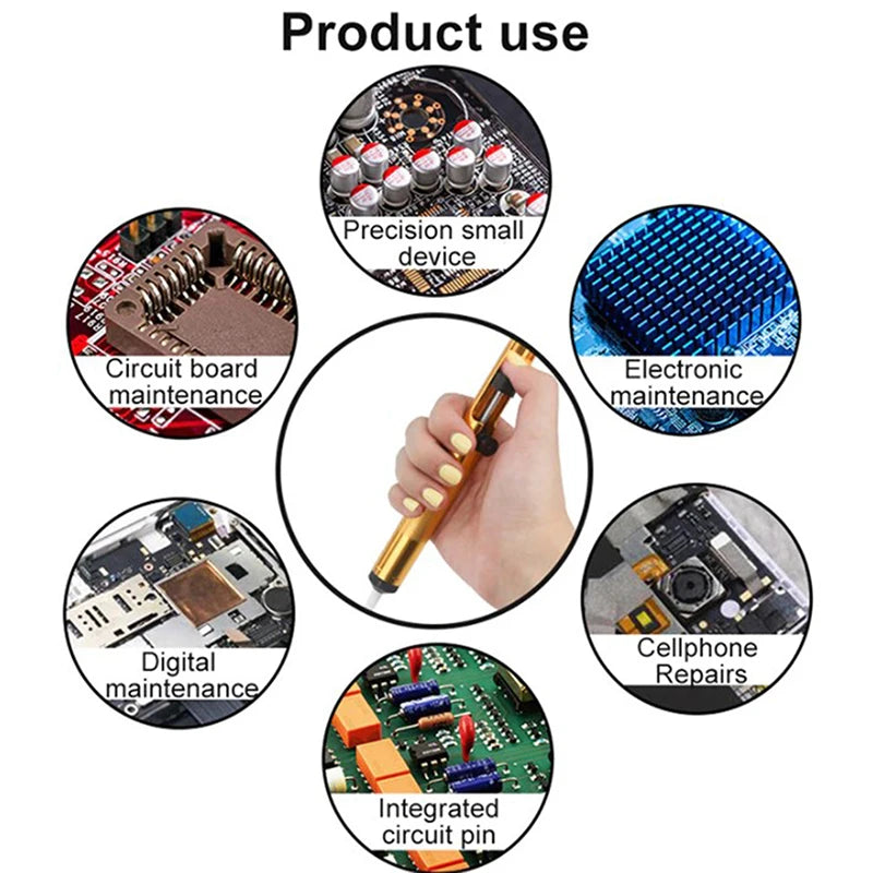 Desoldering Suction Pump – Aluminum Solder Removal Vacuum Tool Desoldering Pump Axl