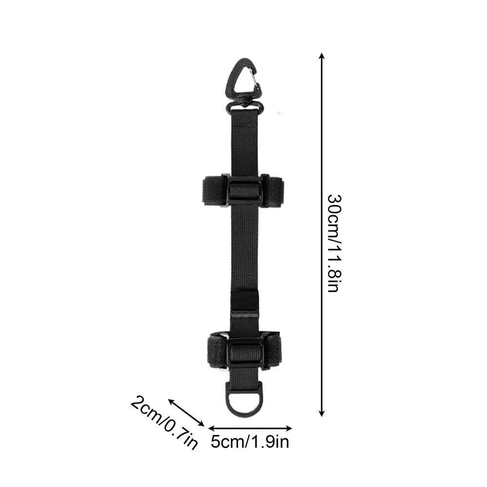 Adjustable Backpack Extension Strap for Hiking & Camping Backpack Strap Axl Black
