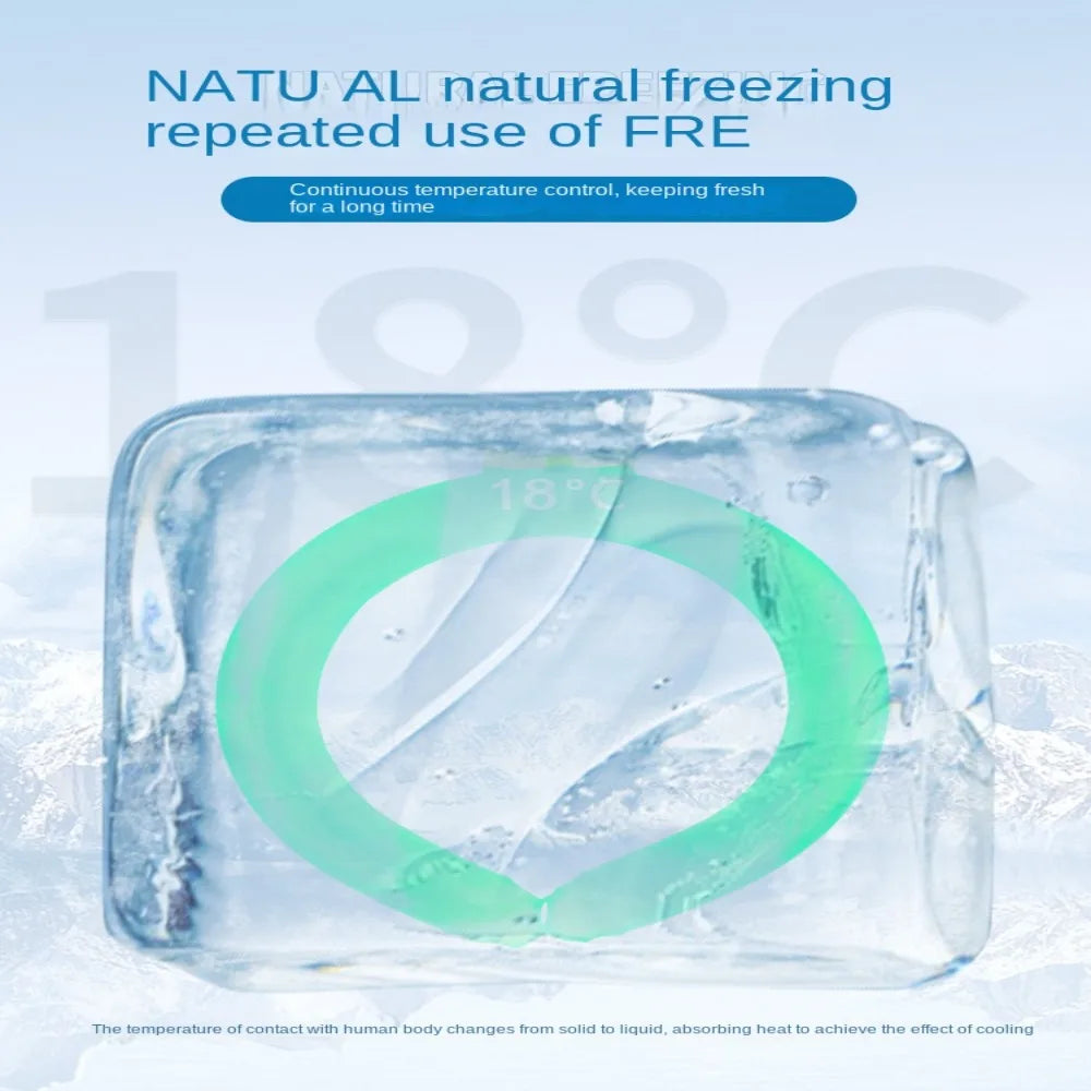 Reusable Neck Cooling Wrap – Gel Ice Ring for Summer Outdoors Neck Cooling Wrap Axl