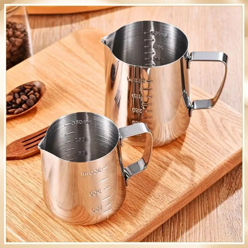 Stainless Steel Milk Frothing Pitcher 350ml 600ml | Latte Jug Milk Frothing Pitcher Axl