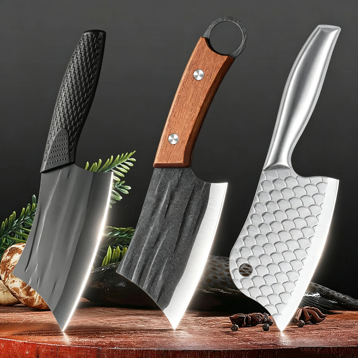 SHENJIU Forged Stainless Steel Kitchen Knife – Multi-Use Kitchen Knife Axl