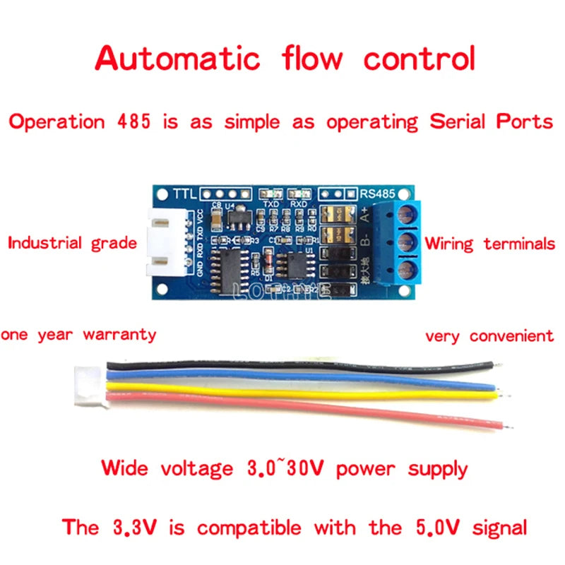TTL to RS485 Converter Module – Auto Flow Control for Arduino Serial Converter Module Axl