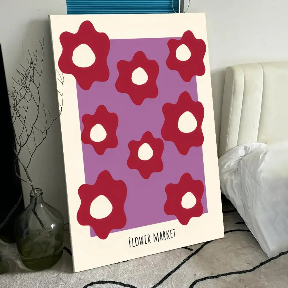 Modern Flower Minimalist Canvas Wall Art – HD Print Poster Canvas Wall Art Axl