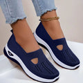 Women's Knitted Casual Sneakers – Lightweight Breathable Walking Shoes Women's Casual Sneakers Axl blue 40