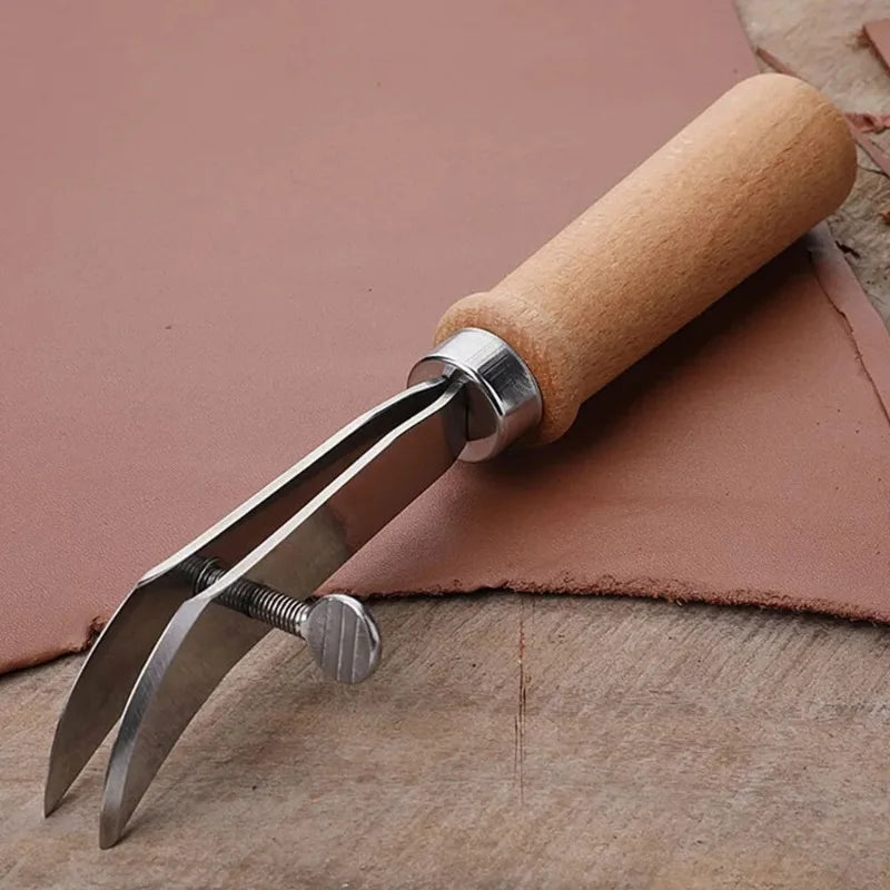 Adjustable Leather Edge Groover & Slotting Cutter | DIY Craft Leather Craft Tool Axl 1pc
