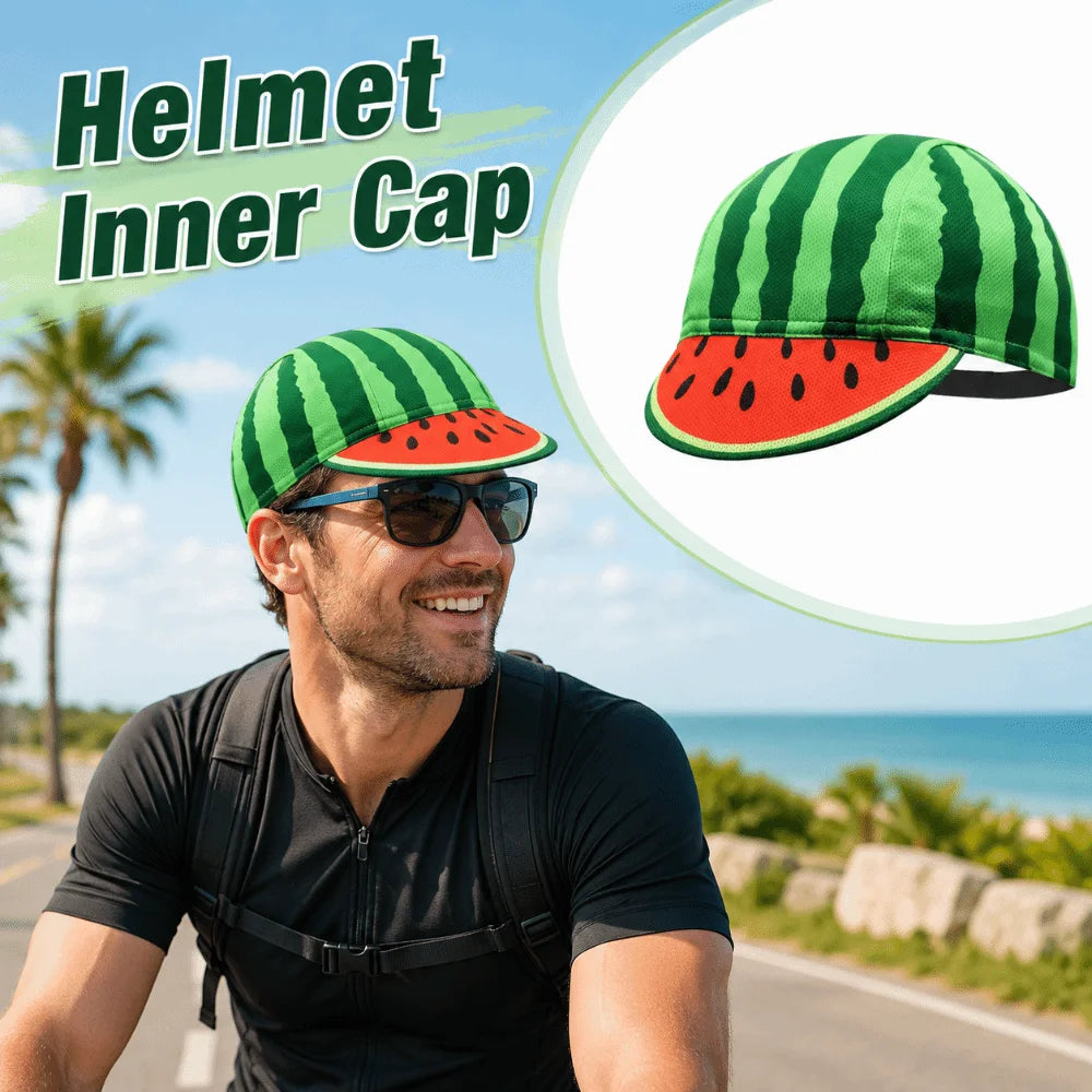 Watermelon Cycling Cap – Breathable Mesh Bike Helmet Liner Cycling Helmet Liner Axl