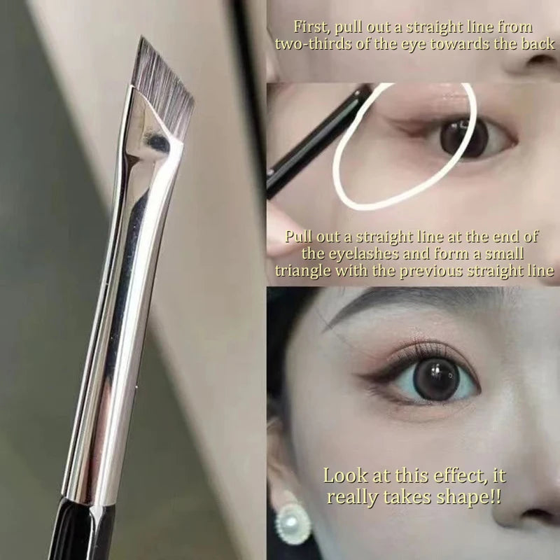 Angled Eyebrow & Eyeliner Brush Set – Precision Liner Brushes Makeup Brush Set Axl
