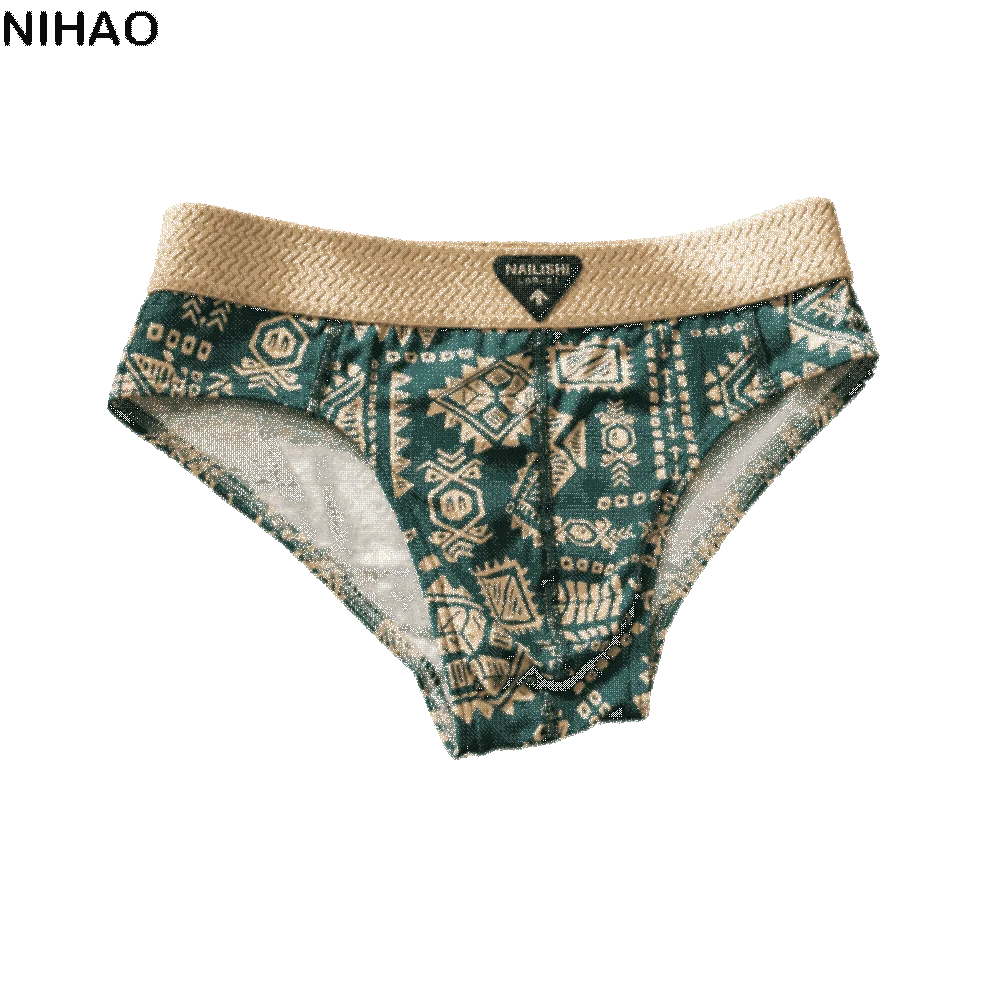 Men's Cotton Mid-Rise Triangle Briefs – Convex Pouch, M–4XL Men's Briefs Axl