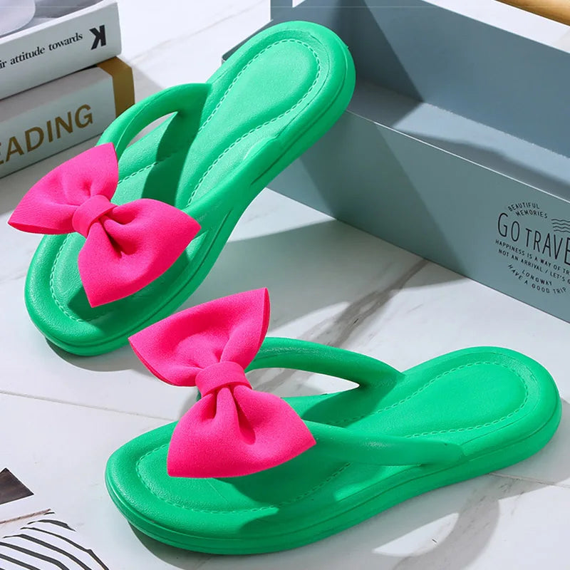 HAJINK Women's Anti-Slip Flat Slide Slippers – Indoor & Beach Flat Slide Slippers Axl