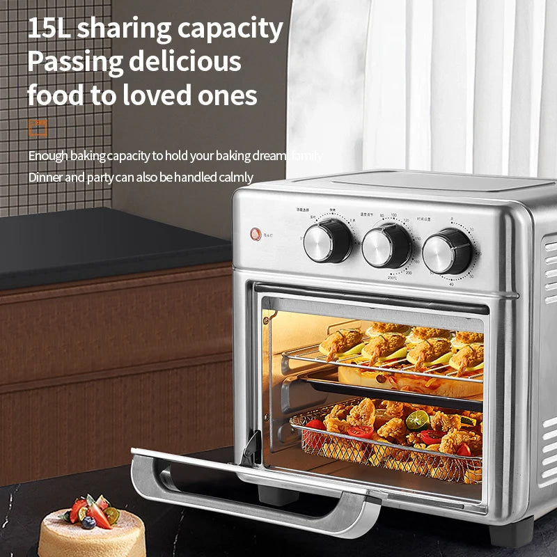 BALASHOV 13L Air Fryer Oven – Oilless Cooker, Visible Window Air Fryer Oven Axl