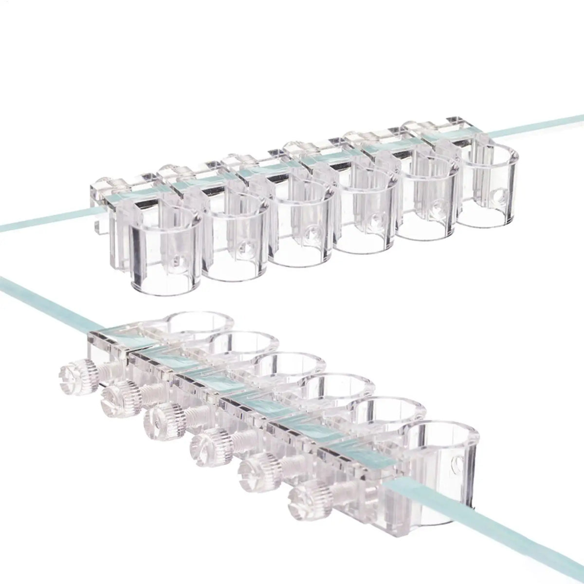 Aquarium Plant Holder 6-Pack – Clear Hangable Fish Tank Brackets Aquarium Plant Holder Axl