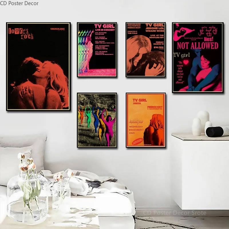 TV Girl Poster – Who Really Cares, French Exit & Lovers Rock Music Wall Art Poster Axl