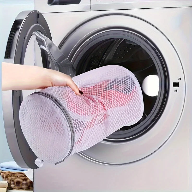 Large Honeycomb Mesh Laundry Bags for Shoes & Delicates Mesh Laundry Bag Axl white-1pc