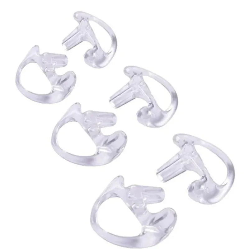 Soft Silicone Earmold Kit – 2-Way Radio Acoustic Coil Tube Earpiece Accessory Kit Axl