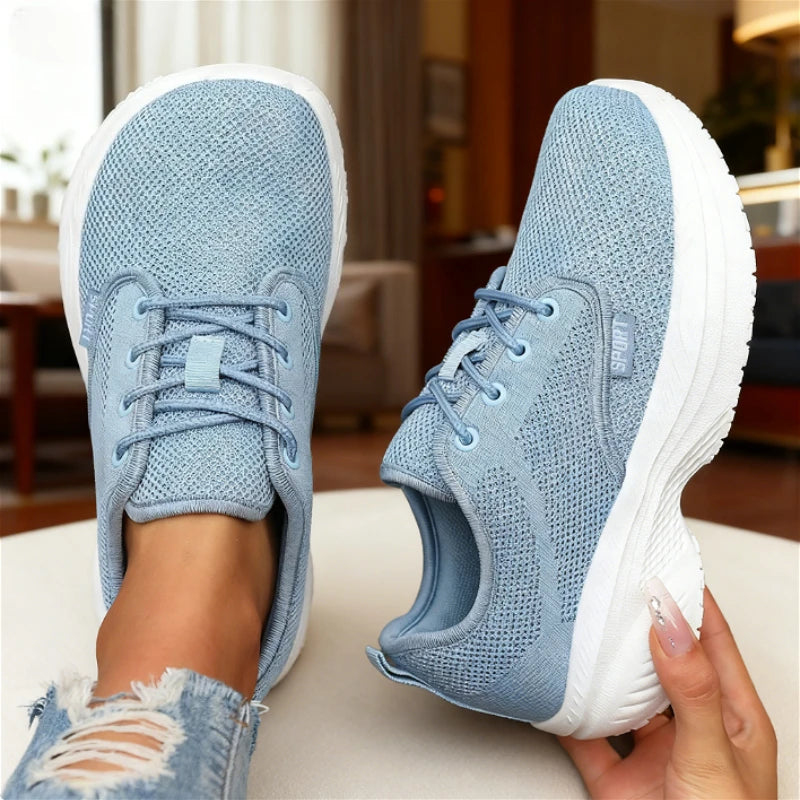 ZULIWAGN Women's Platform Sneakers – Breathable Wide Toe Shoe Platform Sneakers Axl