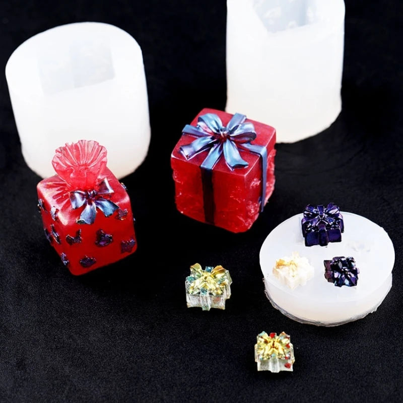Christmas Gift Box Silicone Resin Mold – Epoxy & Jewelry Molds Silicone Resin Mold Axl