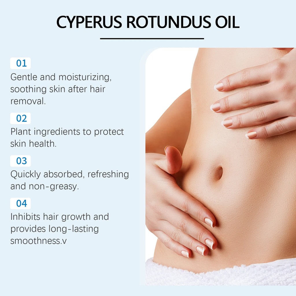 Cyperus Rotundus Hair Growth Inhibitor Oil 60ml | WEST MONTH Hair Inhibitor Oil Axl