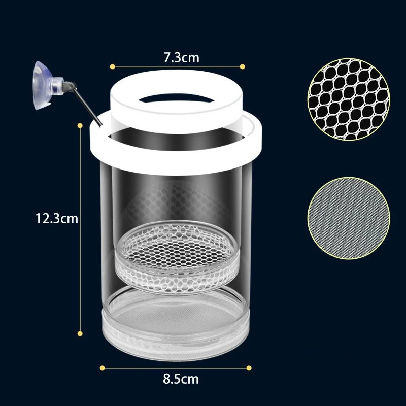Floating Fish Breeding Box – Nursery for Guppy & Betta Fry Fish Breeding Box Axl whiteS