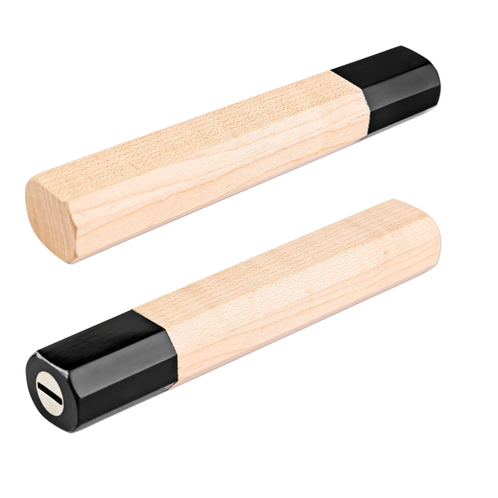 Octagonal Japanese Knife Handle – Maple & Black Plastic DIY Knife Handle Blank Axl