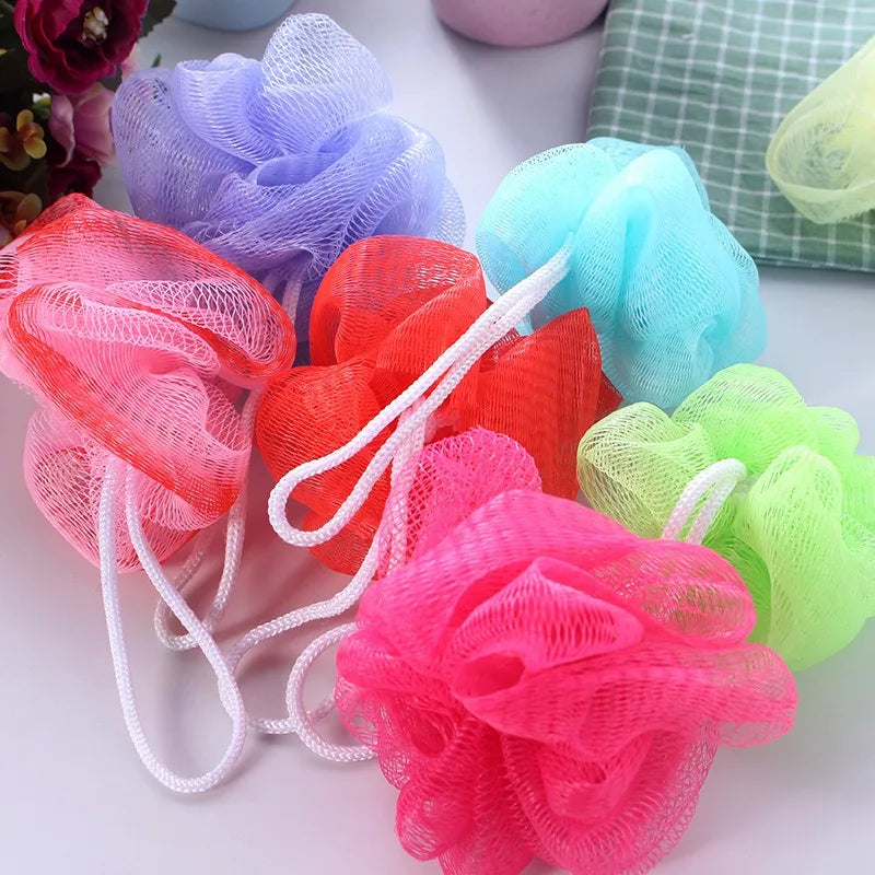 10-Pack Exfoliating Mesh Bath Sponge Puff Balls – Random Colors Bath Sponge Puff Axl