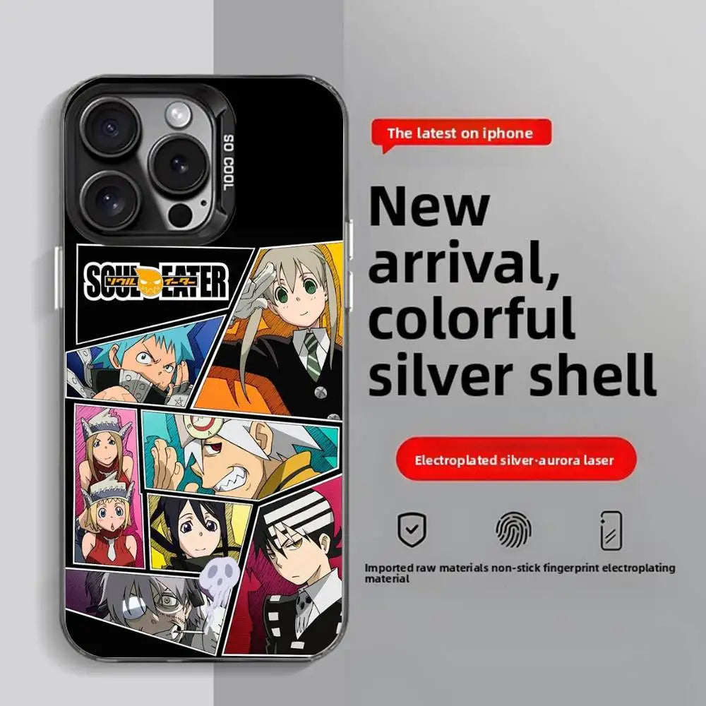 Soul Eater Anime iPhone Case 11–16 Pro Max | Anti-Fingerprint Anime Phone Case Axl