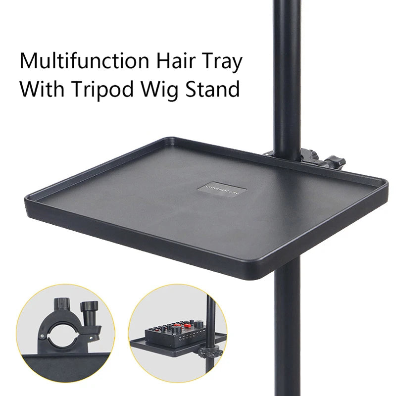 Clip-On Microphone Stand Tray with Phone Holder | 20×14 cm Microphone Stand Tray Axl