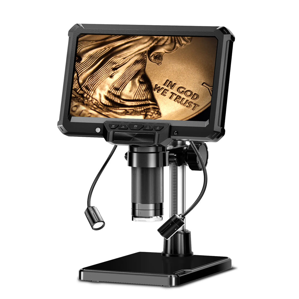 HD Digital Inspection Microscope 500X Electronic Magnifier Digital Microscope Axl Brown