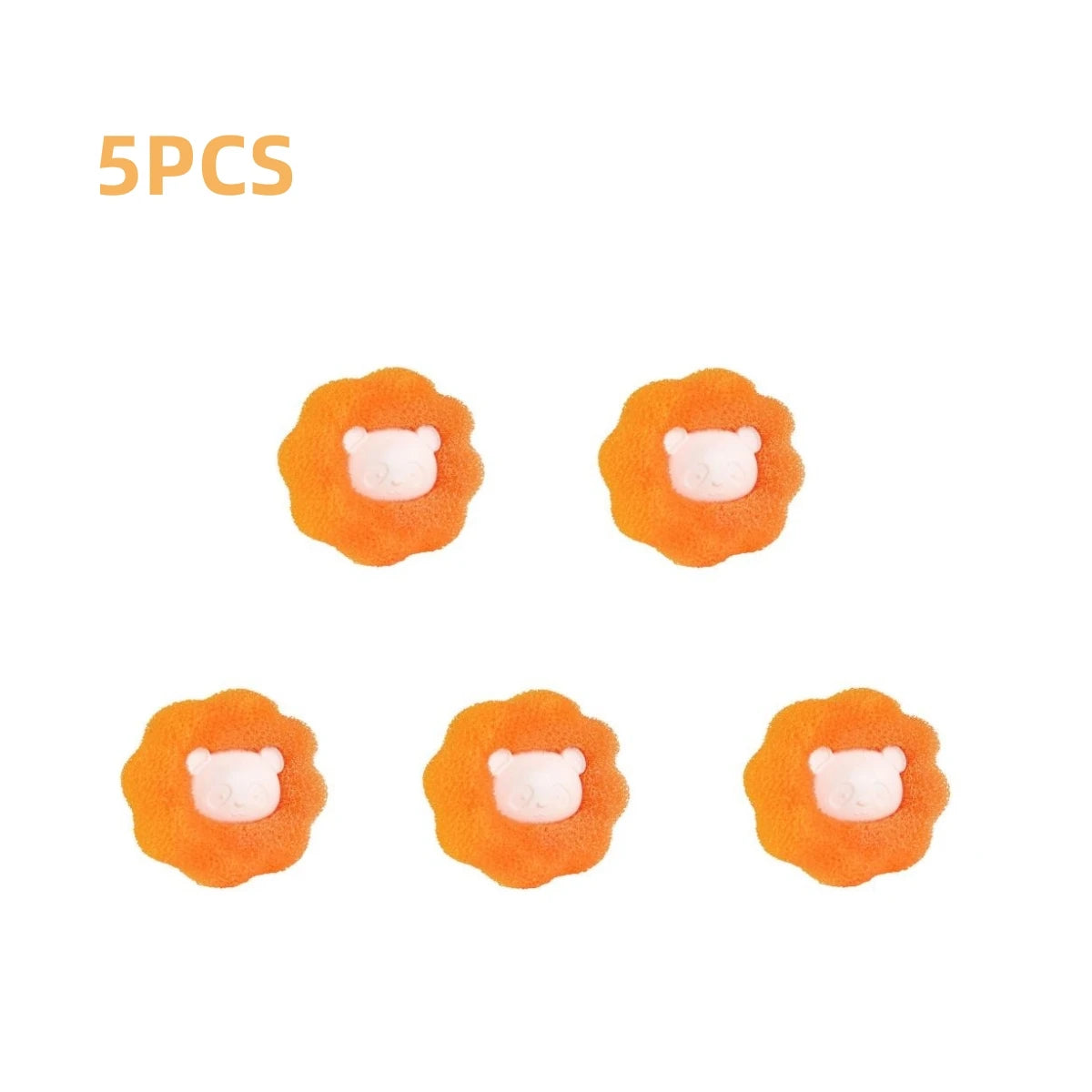 Reusable Pet Hair Remover Balls for Washer & Dryer – 5 Pack Pet Hair Remover Axl Orange-5PCS