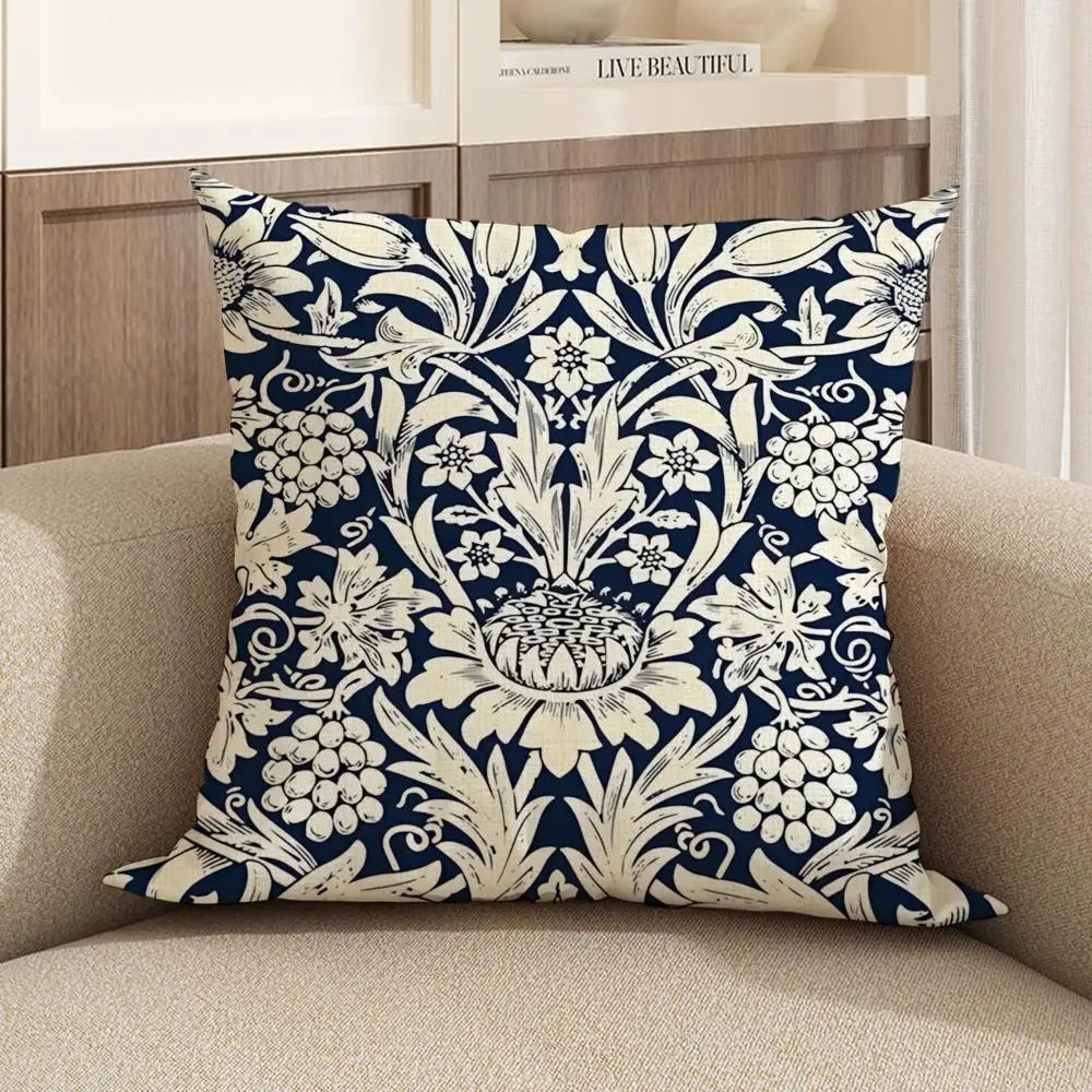 William Morris Linen Cushion Cover – Sofa, Bed & Chair Décor Linen Cushion Cover Axl