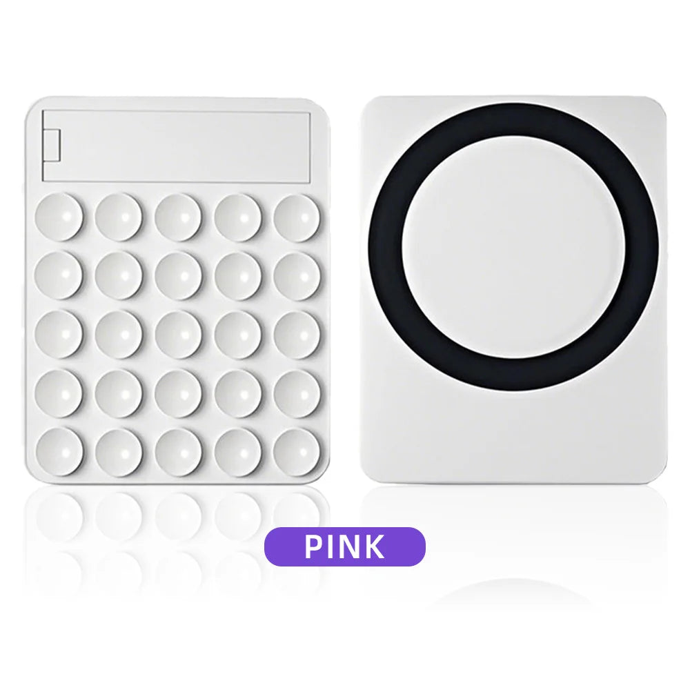 Magnetic Silicone Suction Cup Phone Holder – iPhone & Android Phone Suction Mount Axl WHITE