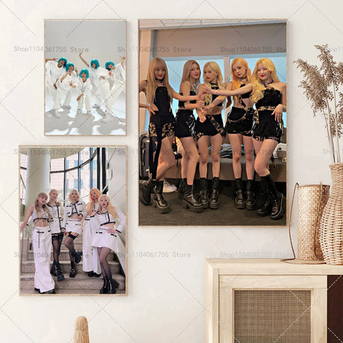 (G)I-DLE Kpop Poster – Waterproof Self-Adhesive Wall Sticker Wall Art Poster Axl
