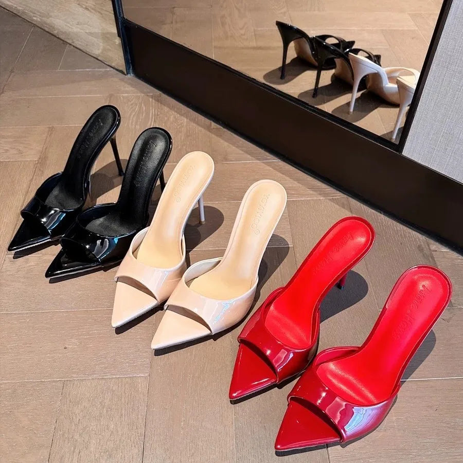 Women's Peep Toe Thin Heel Dress Sandals | Summer Slides Dress Sandals Axl