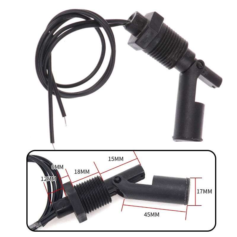 PP Plastic Ball Float Switch – 12V–110V Water Level Sensor Water Level Sensor Axl A2