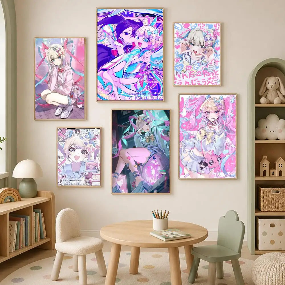 Anime Streamer Self-Stick HD Wall Art Poster – Waterproof Decor Wall Art Poster Axl