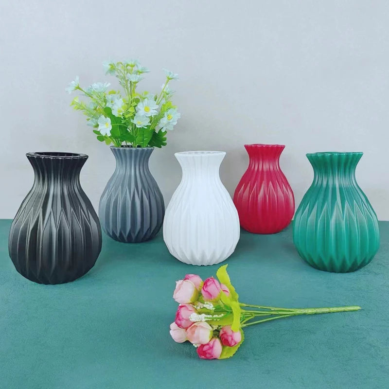 Nordic Imitation Ceramic Flower Vase – Home & Wedding Decor Decorative Flower Vase Axl