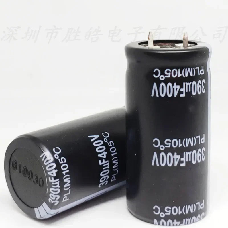 NioCen 400V 390uF Electrolytic Capacitors – 2 or 10 Pack Electrolytic Capacitor Axl 2PCS