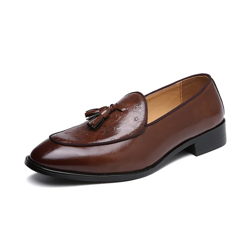 Men's Tassel Loafers – Slip-On Faux Suede Dress Shoes Men's Dress Loafers Axl