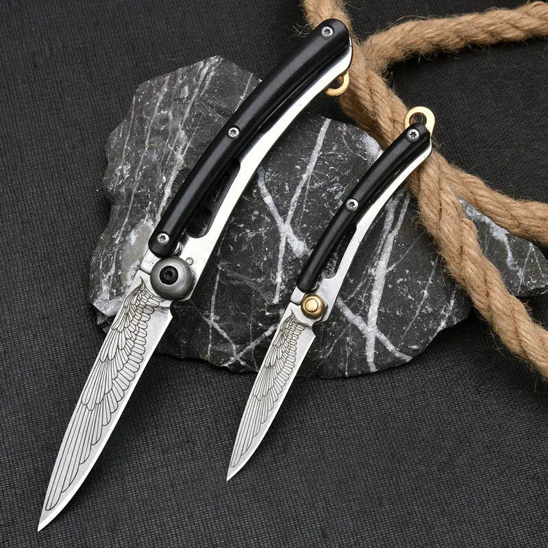 Mini Folding Pocket Knife – Stainless Steel EDC Keychain Knife Folding Pocket Knife Axl