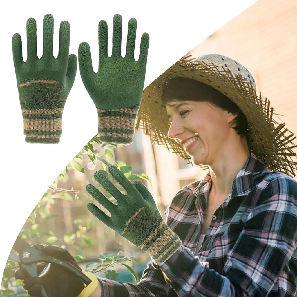 Thorn-Proof Rubber Garden Gloves – Waterproof Unisex Work Gloves Gardening Gloves Axl