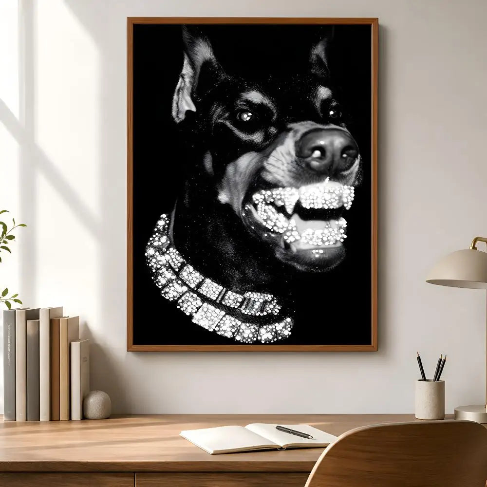 Doberman Pinscher PVC Wall Sticker – Waterproof Home Décor Wall Decal Sticker Axl